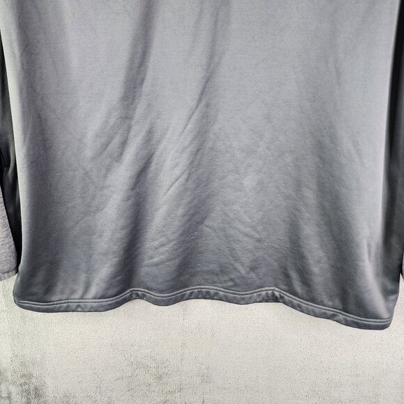 Mens Gray Callaway Pullover Sweatshirt 1/4 Zip Long Sleeve Mock Neck Size XXL - Picture 3 of 13